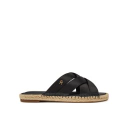Tommy Hilfiger Еспадрили Satin Espadrille Mule FW0FW08502 Черен