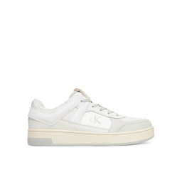 Calvin Klein Jeans Сникърси Basket Cup Low Laceup Lth Mix YM0YM01308 Бял
