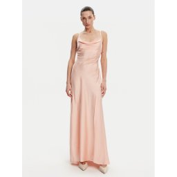 Guess Официална рокля W5GT10 WF1T2 Коралов Slim Fit
