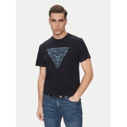 Guess Тишърт M5GI16 K8FQ4 Тъмносин Regular Fit