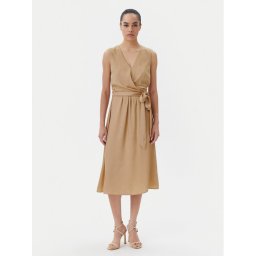 Liu Jo Коктейлна рокля WA5176 T5973 Бежов Regular Fit