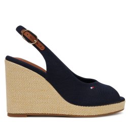 Еспадрили Tommy Hilfiger Flag High Wedge Espad Slingback FW0FW08597 Тъмносин