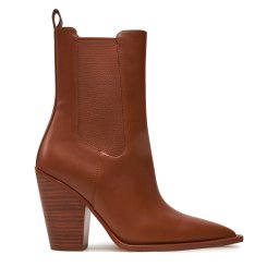 Каубойски обувки Michael Kors Leni Leather Boot 40T4LNHE5L Кафяв