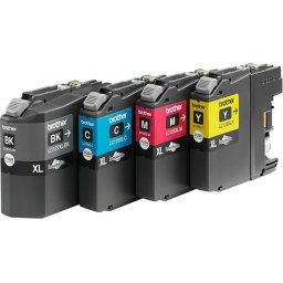 BROTHER LC-127XL ink cartridge black and tri-colour high capacity 1-pack blister without alarm
