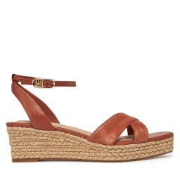 Еспадрили Tommy Hilfiger Leather & Suede Mid Wedge Espad FW0FW08804 Кафяв