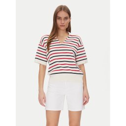 Tommy Hilfiger Пуловер Mini Stp Co Open Polo Ss Swt WW0WW45400 Цветен Regular Fit