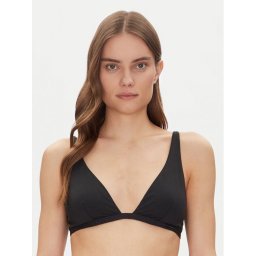 Calvin Klein Swimwear Горнище на бански Fixed Triangle-Rp KW0KW02844 Черен