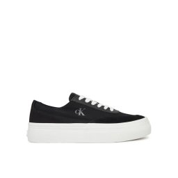 Calvin Klein Jeans Сникърси Vulc Flatform Low Cv Mix Mg YW0YW01770 Черен