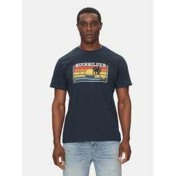 Quiksilver Тишърт EQYZT08065 Тъмносин Regular Fit