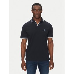 Liu Jo Тениска с яка и копчета QA5179 J0299 Тъмносин Regular Fit