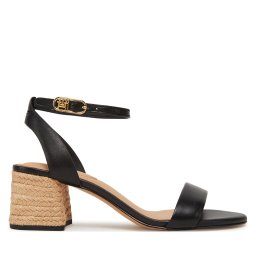 Еспадрили Tommy Hilfiger Leather Ankle Strap Espad Sandal FW0FW08533 Черен