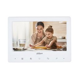 Монитор Dahua VTH1020J-T, за видеодомофонна система, 7.0"(17.78 cm) TFT 1204х600 цветен дисплей, H.264, открит монтаж