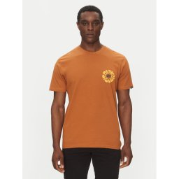 Quiksilver Тишърт EQYZT08036 Кафяв Regular Fit