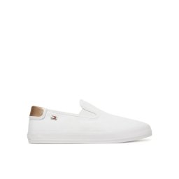 Tommy Hilfiger Гуменки Vulc Canvas Slip-On Sneaker FW0FW08645 Бял