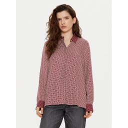 Tommy Hilfiger Риза WW0WW44036 Бордо Relaxed Fit