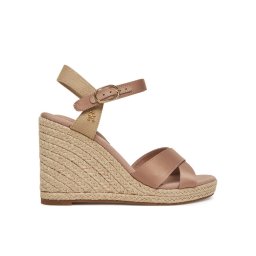 Tommy Hilfiger Еспадрили Satin High Wedge Espadrille FW0FW08602 Розов