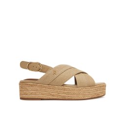 Tommy Hilfiger Еспадрили Denim Espadrille Platform Sandal FW0FW08669 Бежов