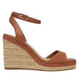 Еспадрили Tommy Hilfiger Leather & Suede High Wedge Espad FW0FW08803 Кафяв