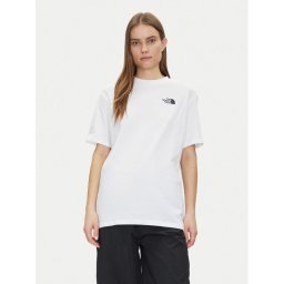 The North Face Тишърт NF0A87NQFN41 Бял Oversize