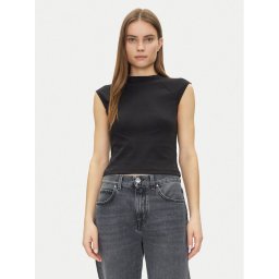 Calvin Klein Блуза Liquid Touch Top K20K208422 Черен Slim Fit