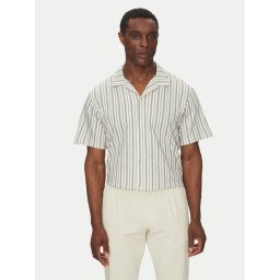 Jack & Jones Риза Bluleo 12275085 Бежов Relaxed Fit