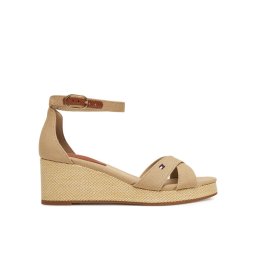 Tommy Hilfiger Еспадрили Flag Criss-Cros Mid Wedge Espad FW0FW08481 Бежов