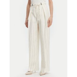 BOSS Текстилни панталони Tiana5 50538216 Бежов Relaxed Fit