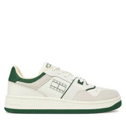 Сникърси Tommy Jeans Tjw Retro Basket Washed Suede EN0EN02773 Бял