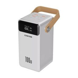 Външна батерия /power bank/ Canyon OnPower 610, 60 000mAh, бяла, 3x USB-A, 3x USB-C