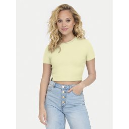 ONLY Тишърт Betty 15311891 Жълт Regular Fit