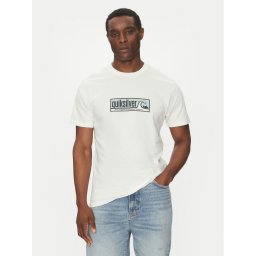 Quiksilver Тишърт EQYZT08040 Бял Regular Fit