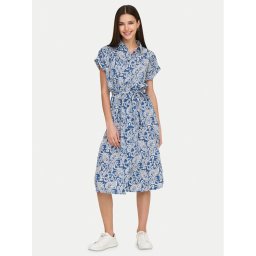 ONLY Рокля тип риза Hannover 15191953 Син Regular Fit