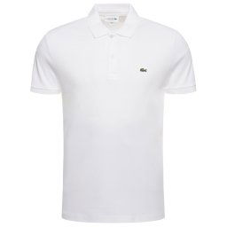 Lacoste Тениска с яка и копчета DH2050 Бял Regular Fit