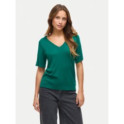 Vila Пуловер Wennie 14100578 Зелен Regular Fit