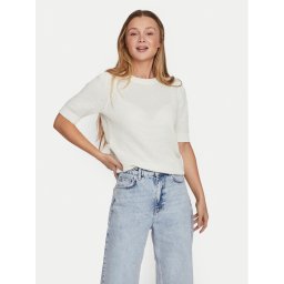 Vila Пуловер Dalo 14084421 Бял Regular Fit