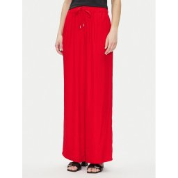 Calvin Klein Текстилни панталони LV044B932G Червен Wide Leg