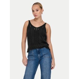 ONLY топ Lyzet 15277573 Черен Regular Fit