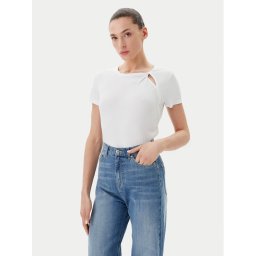 DKNY Тишърт P51H8APJ Бял Regular Fit