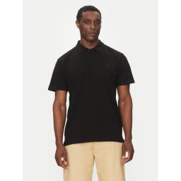 Quiksilver Тениска с яка и копчета EQYKT04375 Черен Regular Fit