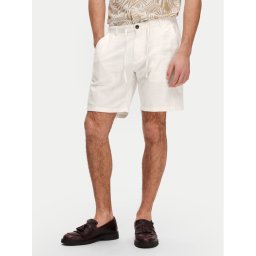Selected Homme Шорти от плат Brody 16087638 Екрю Regular Fit