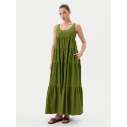 MICHAEL Michael Kors Лятна рокля MS582WLF4C Зелен Regular Fit