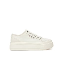 Tommy Jeans Сникърси Tjw Foxing Flatform Lc EN0EN02736 Бял