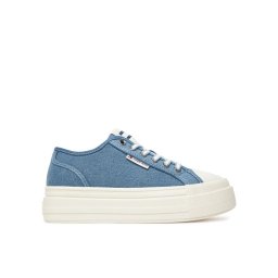 Tommy Jeans Сникърси Tjw Foxing Flatform Lc EN0EN02736 Син