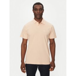 Quiksilver Тениска с яка и копчета EQYKT04375 Оранжев Regular Fit