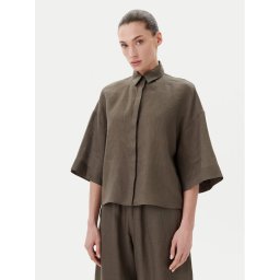 Max Mara Leisure Риза Mirano 2516111028 Зелен Relaxed Fit