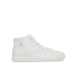 Calvin Klein Jeans Сникърси Ess Vulc Mid Cv Mg Wn YW0YW01761 Бял