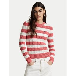 Polo Ralph Lauren Пуловер 211965754001 Розов Slim Fit