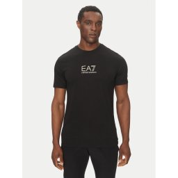 EA7 Emporio Armani Тишърт 7M000301 AF13739 UC001 Черен Slim Fit