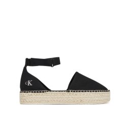 Calvin Klein Jeans Еспадрили Flatform Espadrille Sling Mg YW0YW01735 Черен