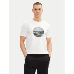 BOSS Тишърт Graphic Heritage 50537847 Бял Regular Fit